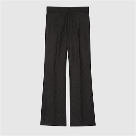 tailleur pantalone gucci|Pantaloni in lana GG jacquard in nero .